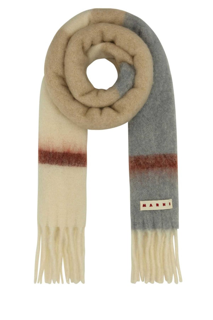 Marni Multicolor Mohair Blend Scarf