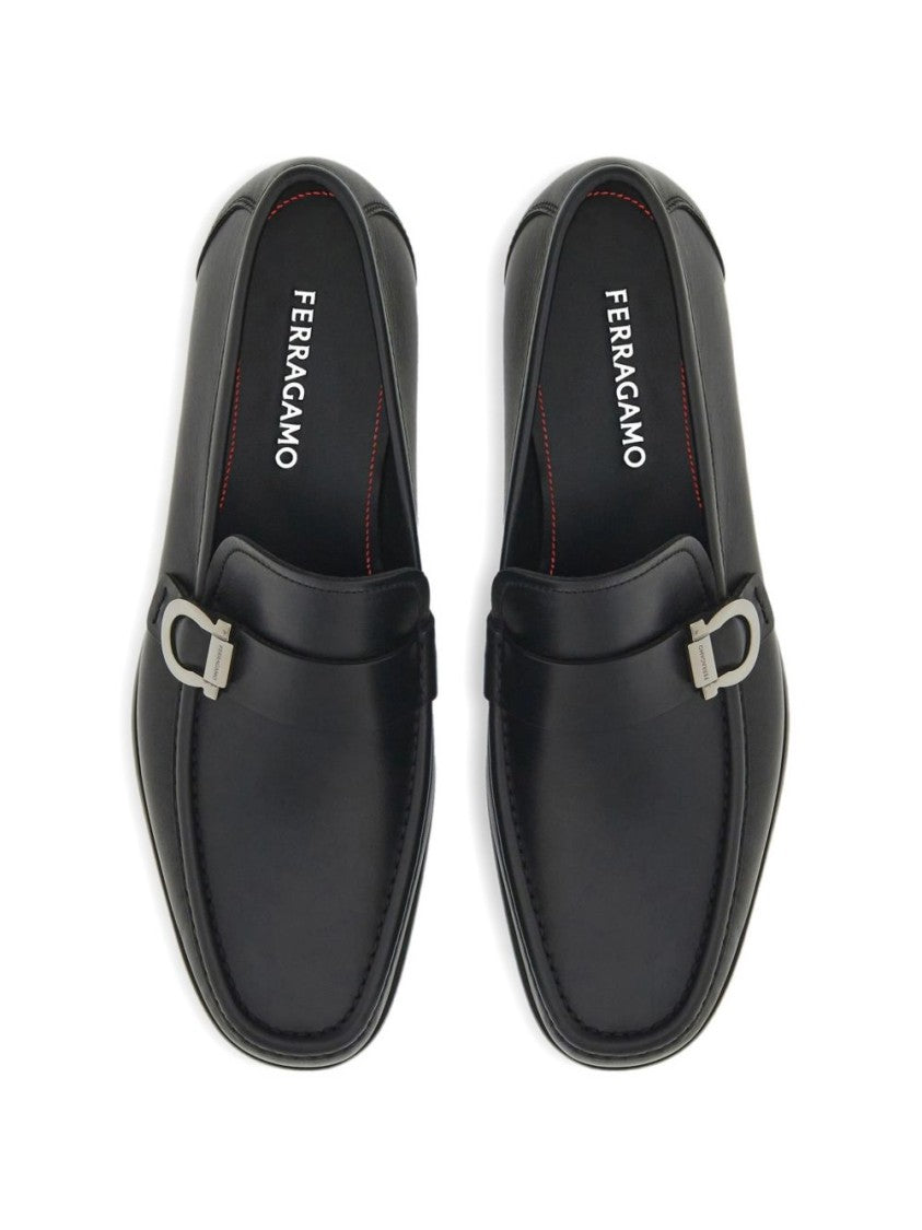 Ferragamo Smooth Leather Loafers With Polished Finish