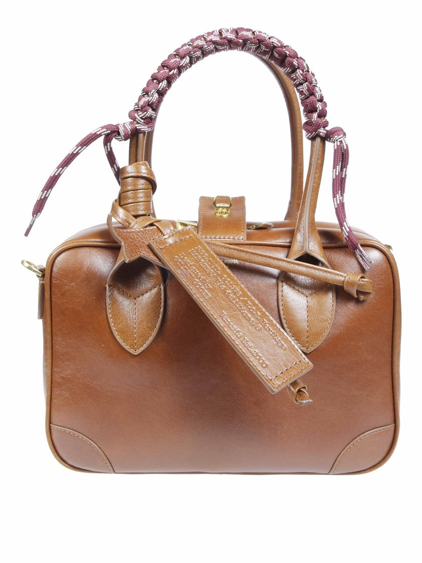 Golden Goose Vita Leather Braided-Handle Tote Bag