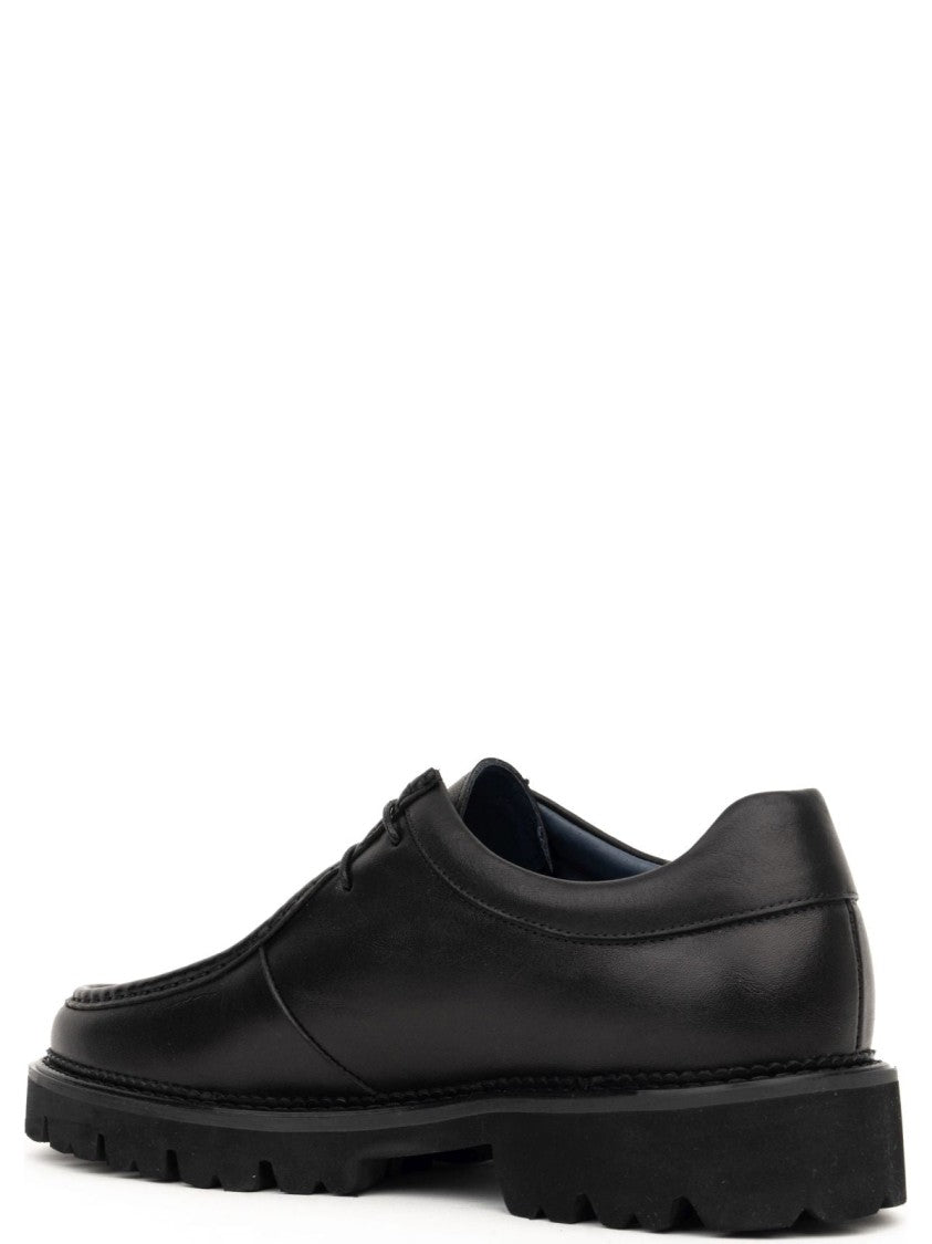 Sergio Moretti Casual Black Closed Flats Formal Shoes