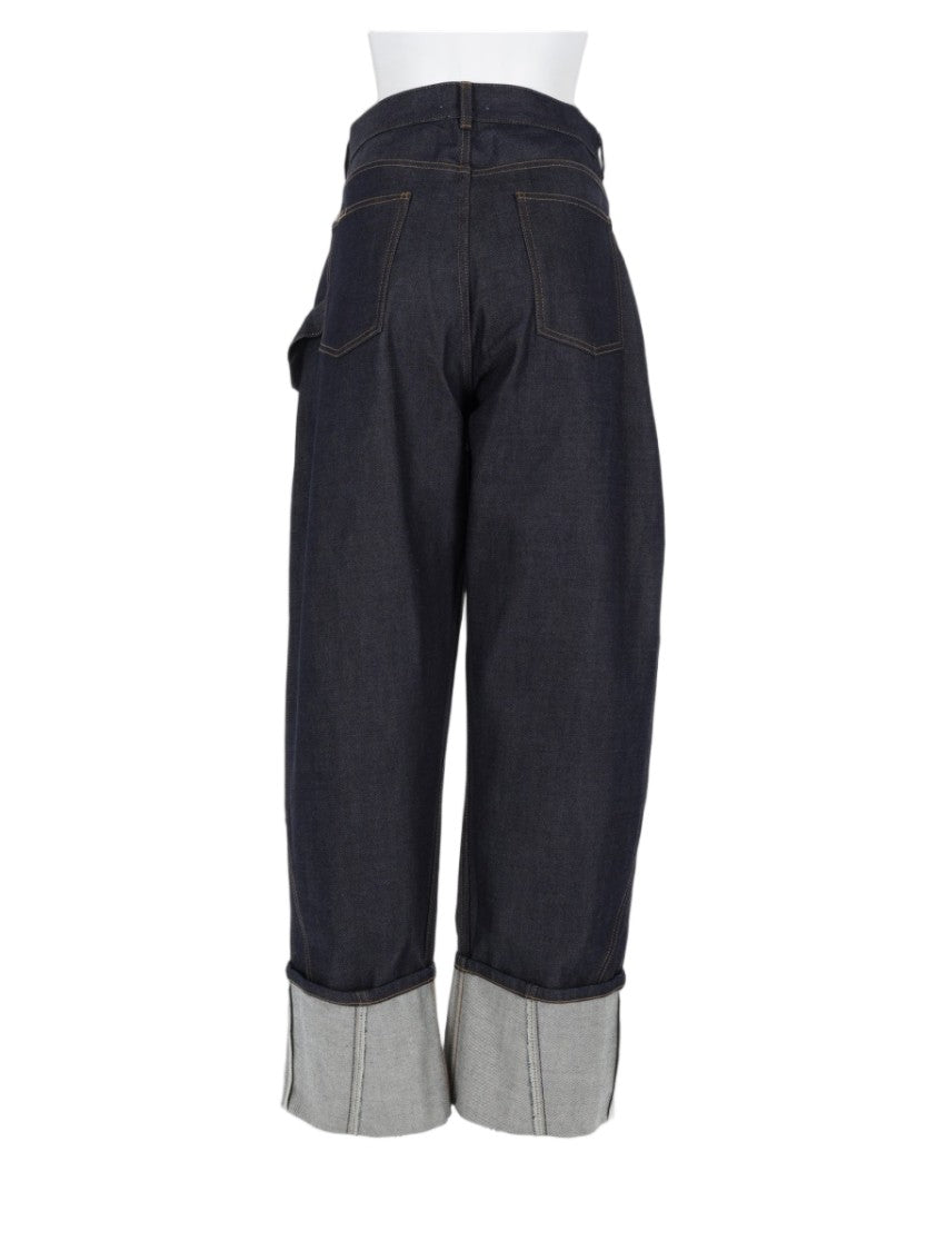 J. W. Anderson Dark Denim Wide-Leg Cotton Jeans
