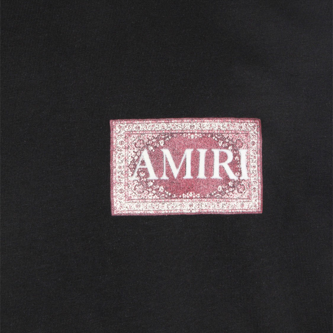 Amiri Black Cotton Heart Logo Crew Neck T-Shirt