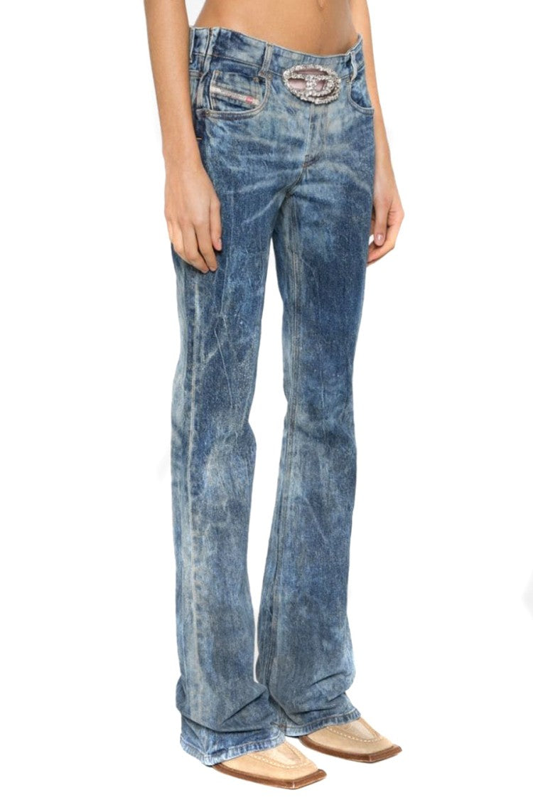 Diesel Blue Flared Leg Jeans