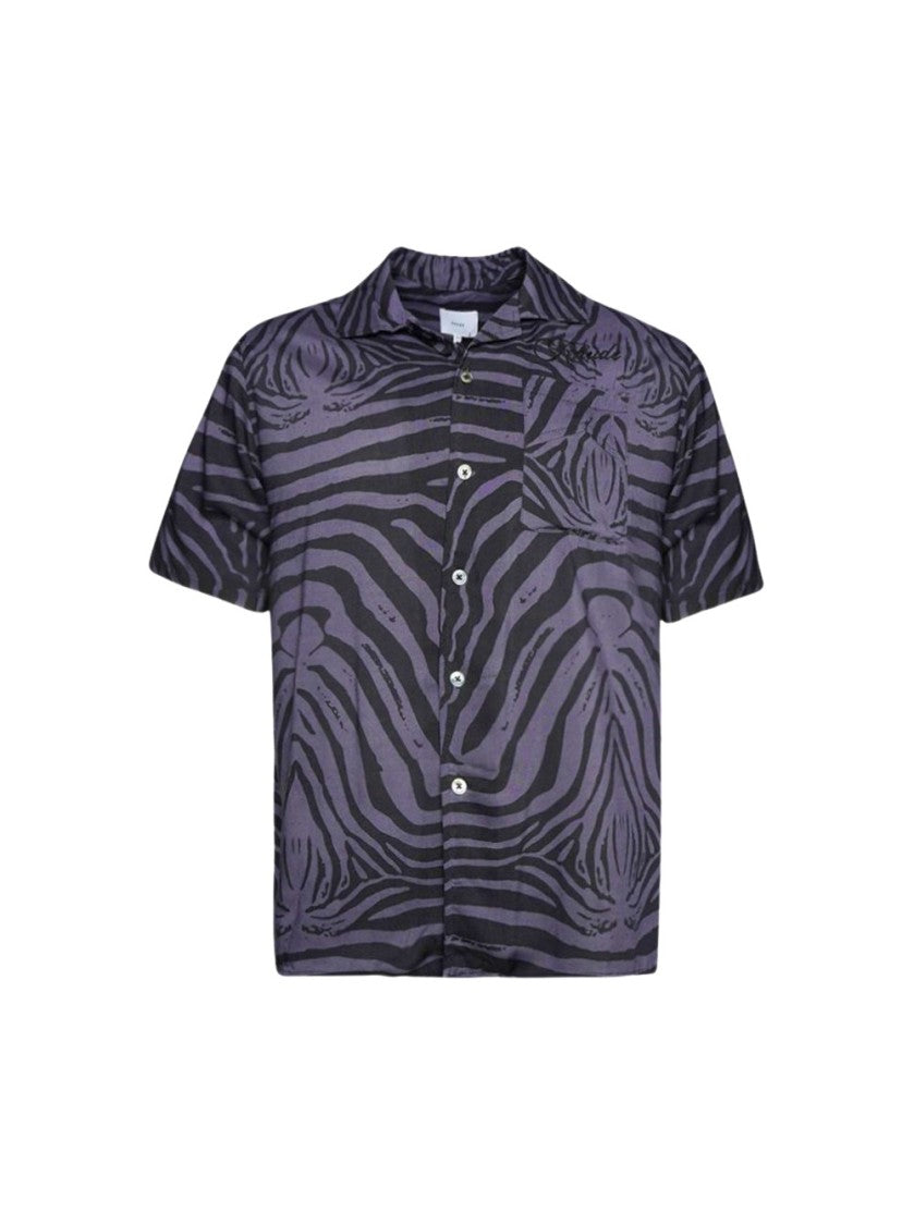 Rhude Short Sleeve Zebra Shirt