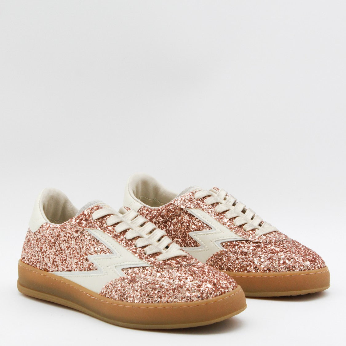 Moaconcept Sparkling Rose Gold Low-Top Sneakers