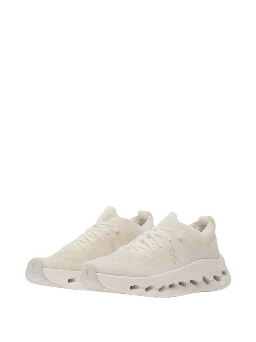 On Cloudtilt Mo White Knit Recycled Polyester Sneakers