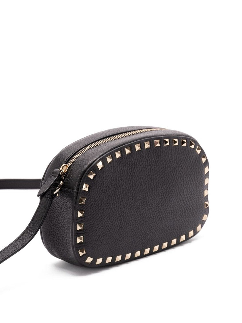 Valentino Garavani Textured Oval Bag With Pyramid Studs