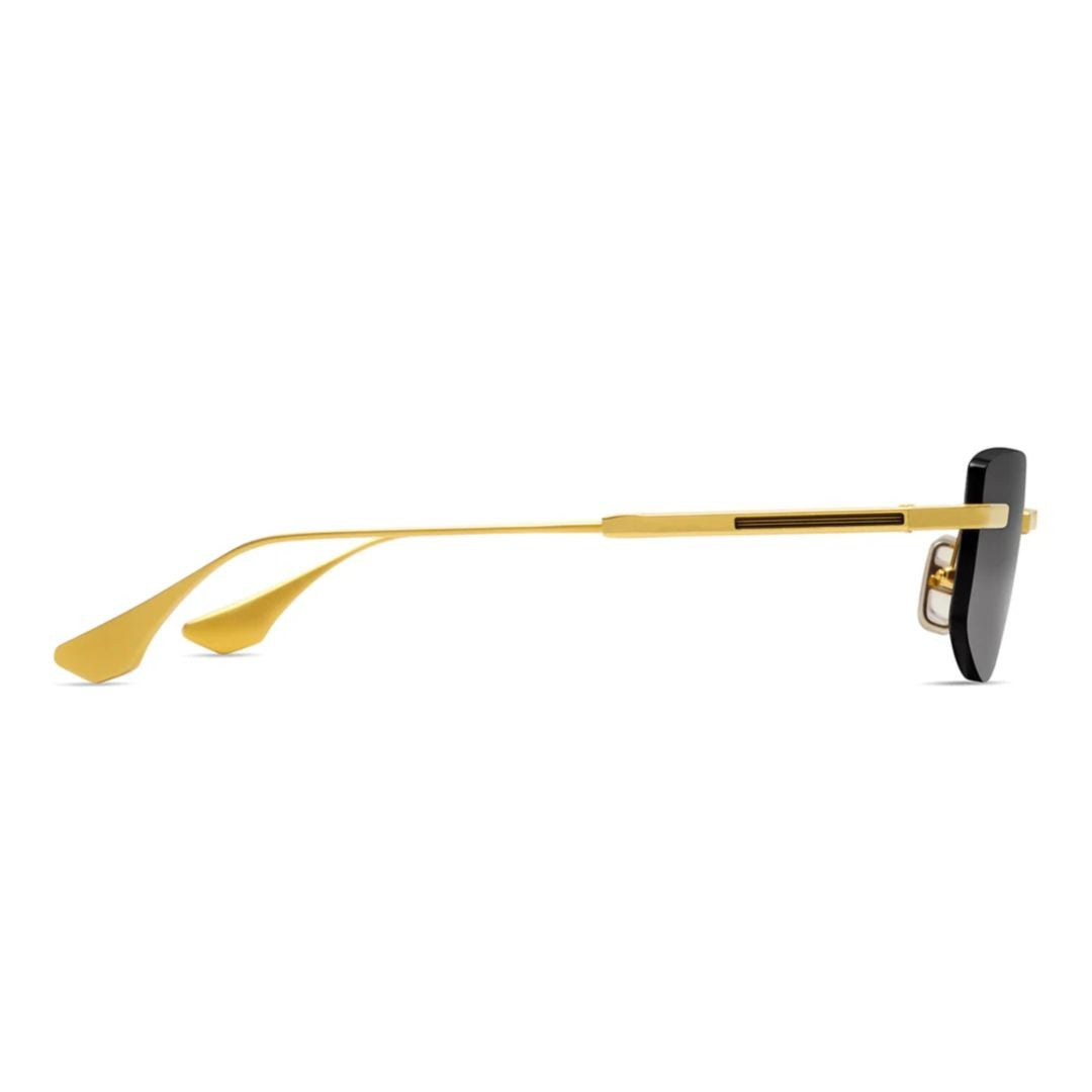 Dita Trysim.75 Rimless Rectangular Sunglasses With Gold-Tone Accents