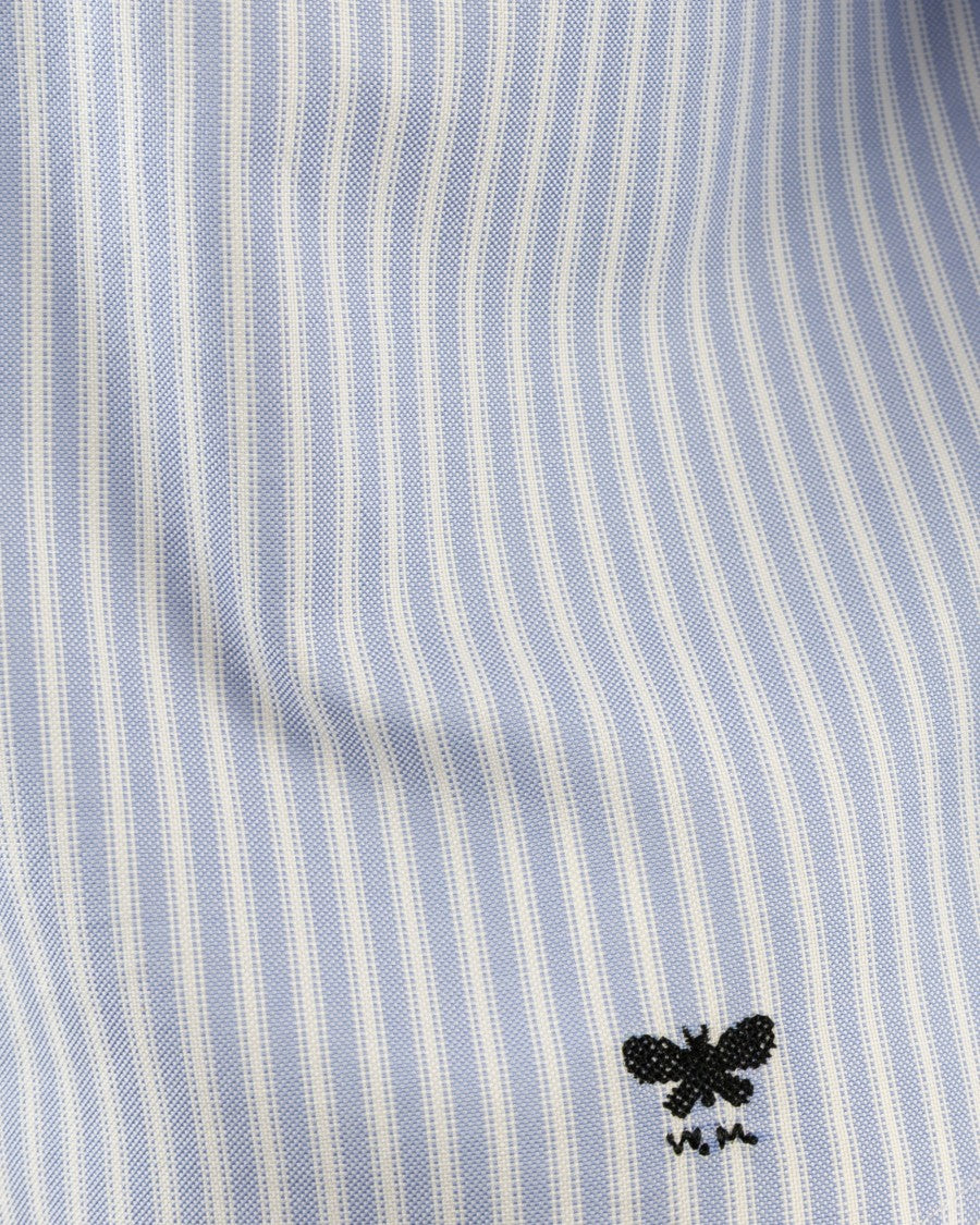 Max Mara Nuoro Light Blue Striped Shirt