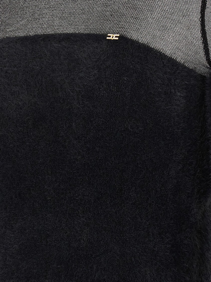 Elisabetta Franchi Brushed Insert Turtleneck Sweater