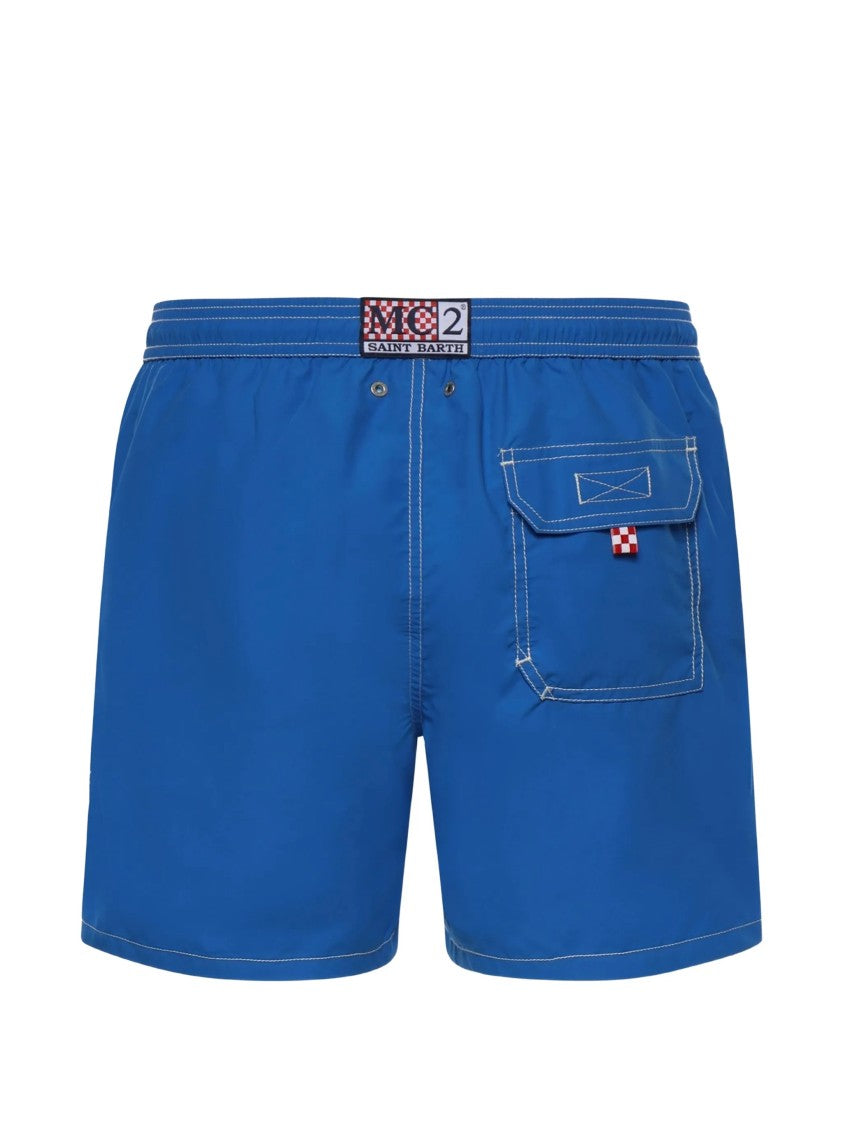 Mc2 Saint Barth Blue Patmos Swim Shorts