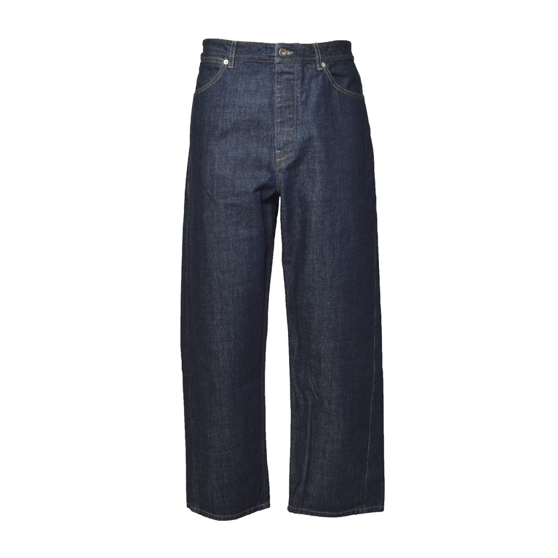 Jil Sander Straight-Leg Indigo Denim Jeans With Contrast Stitching