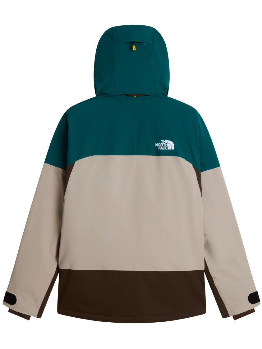 The North Face Color-Block Casual Jacket With Adjustable Cuffs And Zippered Pockets