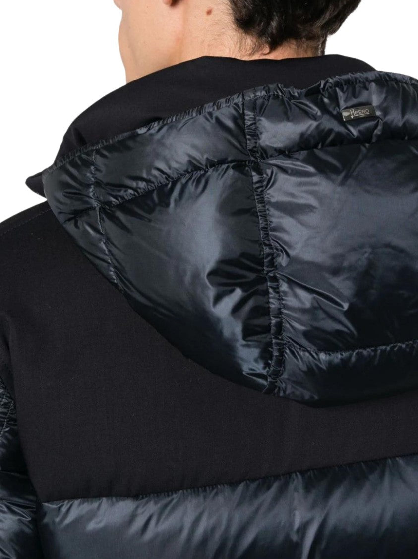Herno Blue Padded Down Hooded Puffer Jacket
