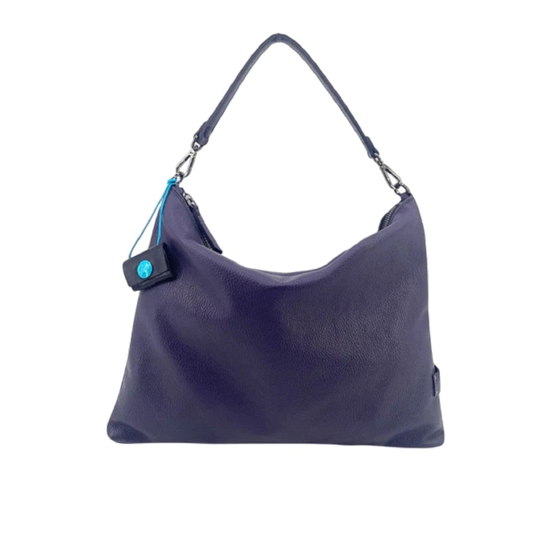 Gabs Hammered Calfskin Shoulder Bag With Ribbon Strap