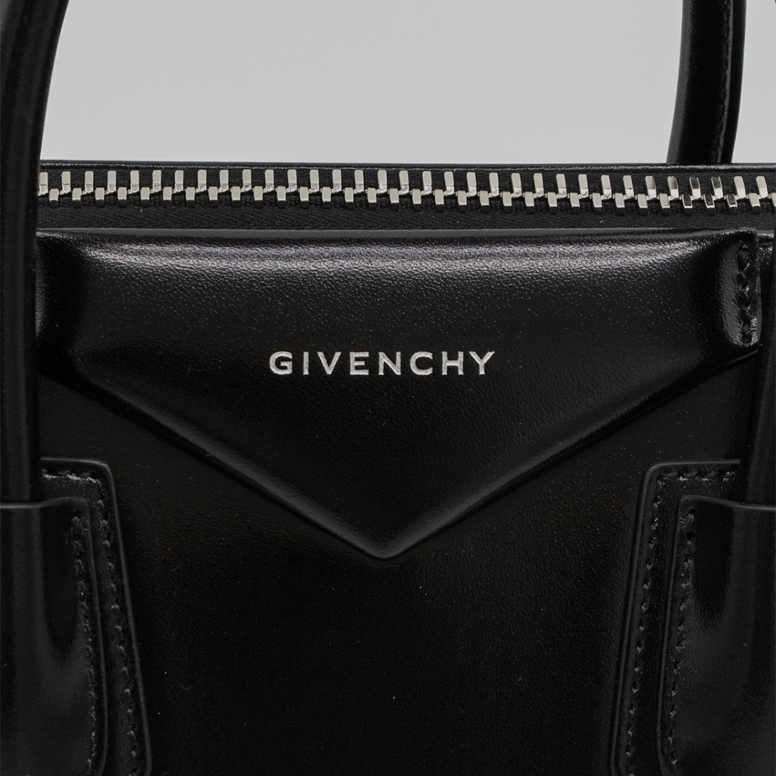 Givenchy Black Leather Antigona Small Top Handle Bag