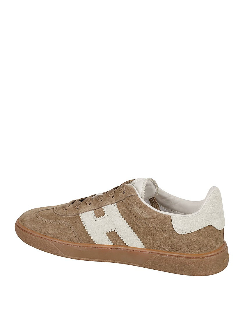 Hogan Suede Low-Top Sneakers With Contrasting 'H' Detail