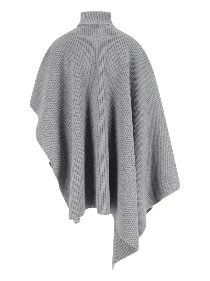 Stella Mccartney Wool And Cashmere Cape – Grey