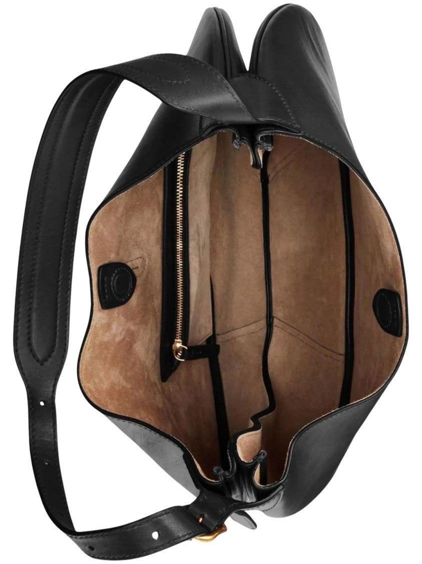 Polo Ralph Lauren P Id Shldr Crescent-Shaped Leather Medium Shoulder Bag