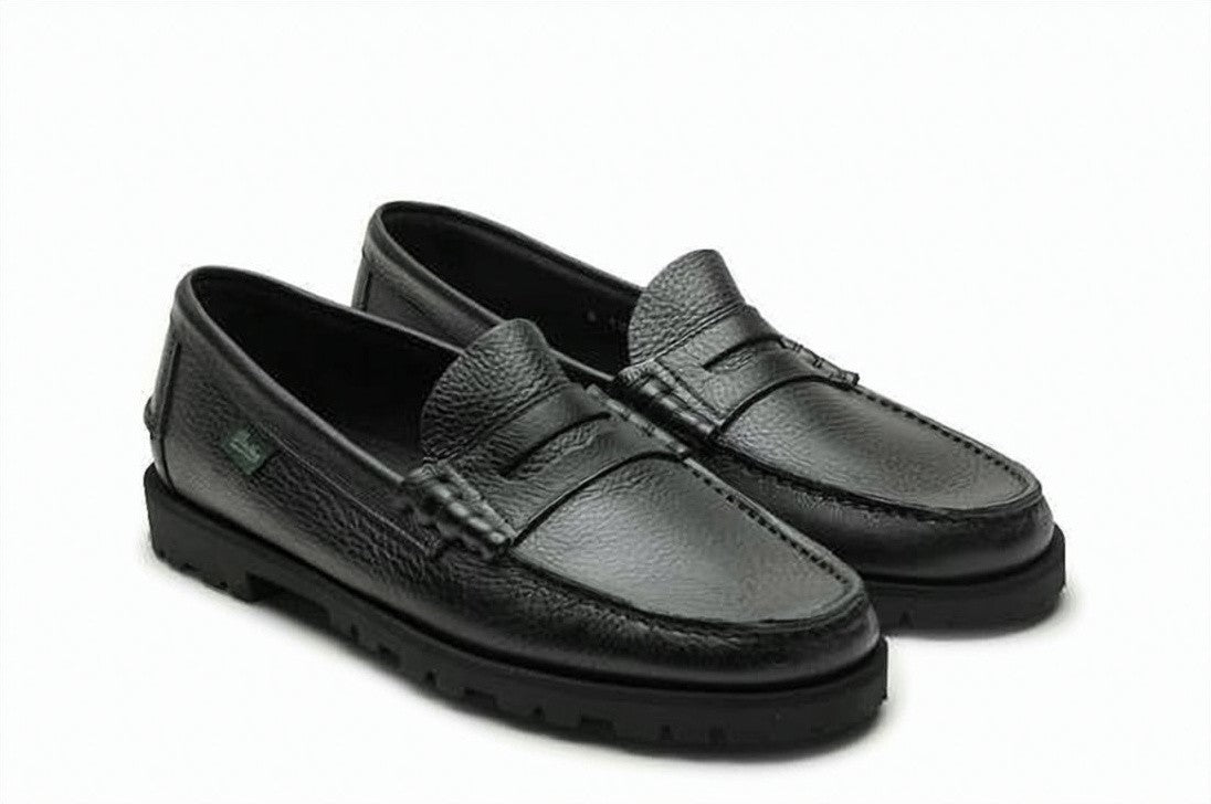 Paraboot Moccasin-Style Leather Loafers With Penny Strap