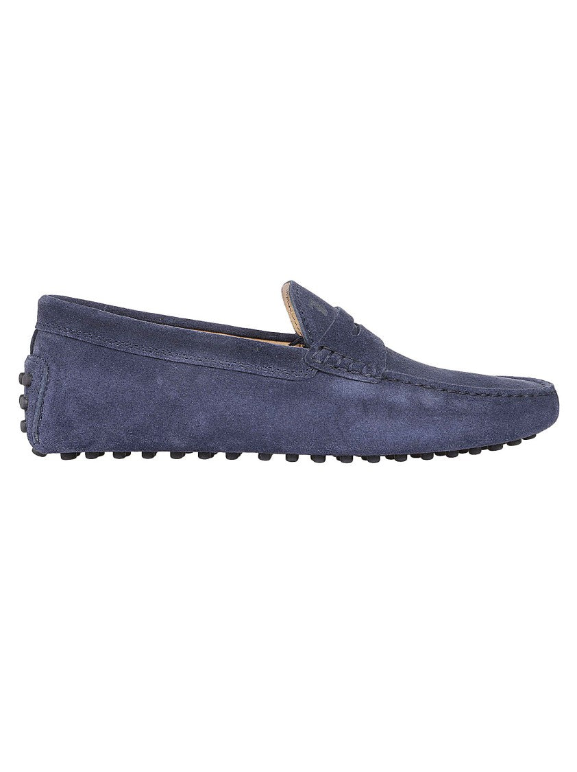 Tod's Streamlined Leather Moccasin Loafers With Pebble Outsole
