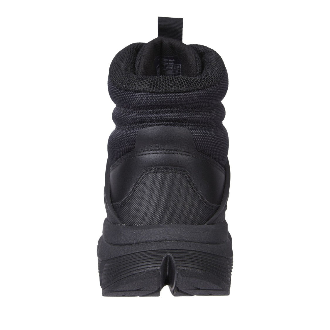 Tommy Jeans Black Leather Urban Padded Collar Boots