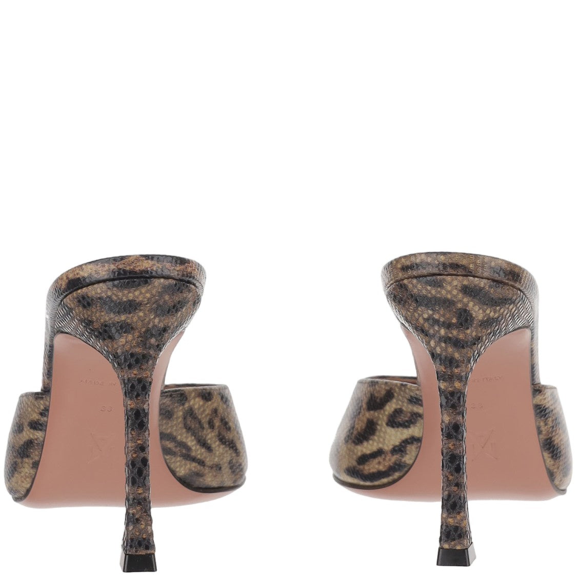 Amina Muaddi Alexa Leather Mules