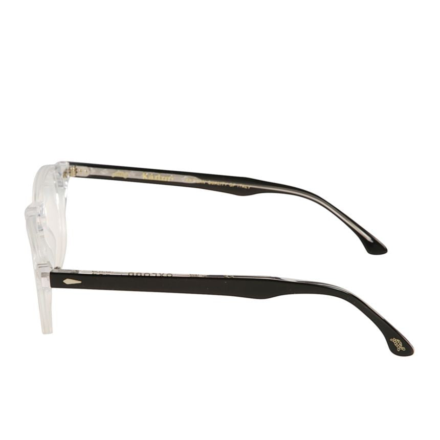 Kador Oxford Transparent Front Frame Eyeglasses With Curved Black Temples