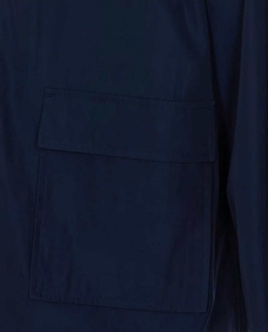 Thom Browne Boxy Cropped Coat With Notched Collar