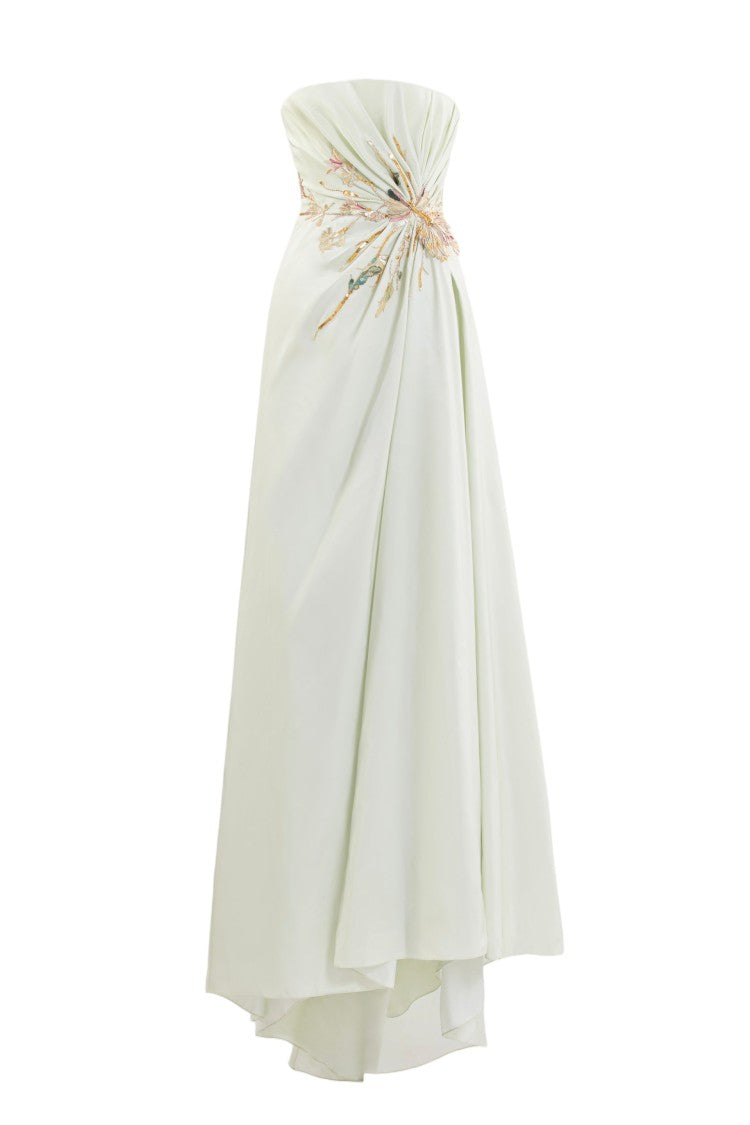 Saiid Kobeisy Draped Taffeta Dress
