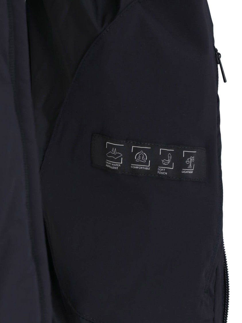 Laminar Sleek Black Zip-Up Hooded Jacket With Minimalist Design