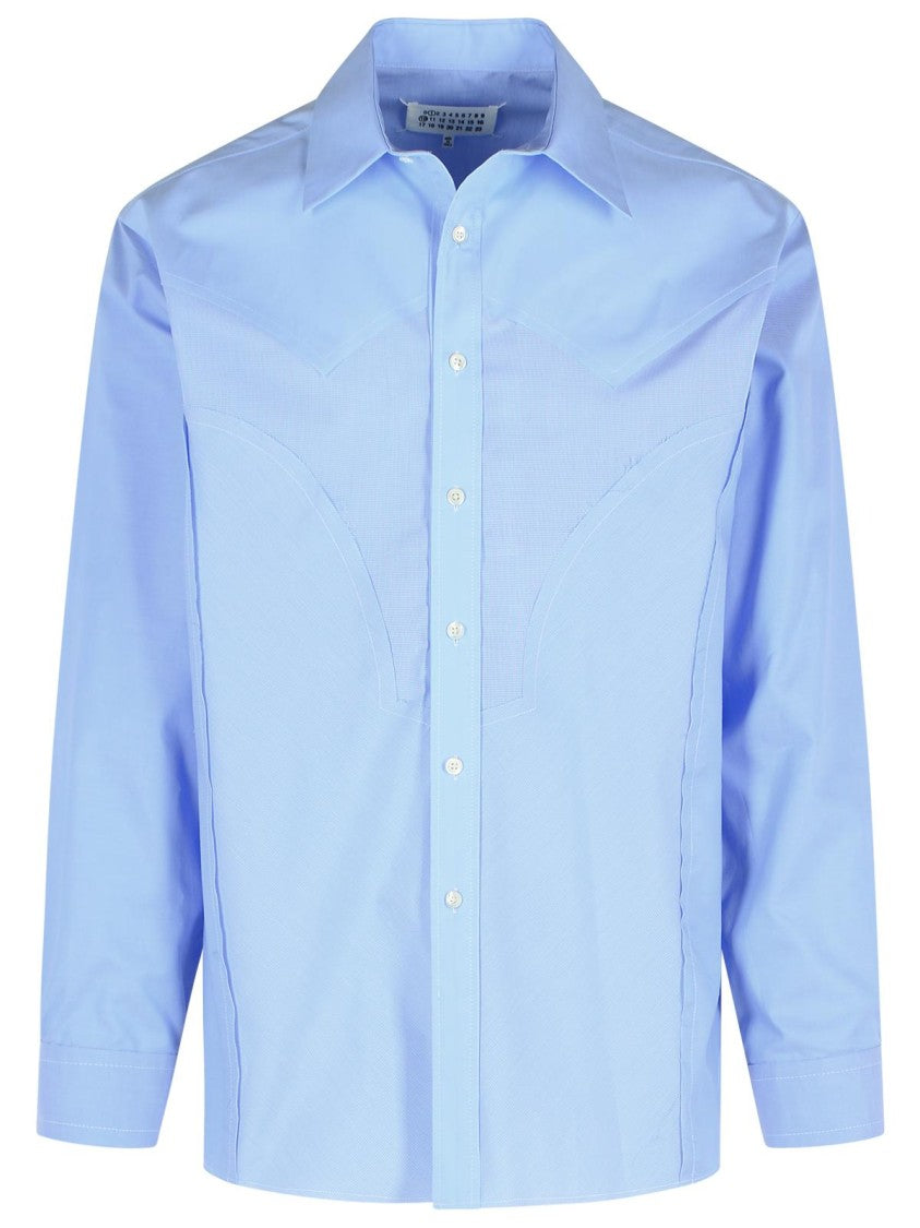 Maison Margiela Light Blue Cotton Shirt
