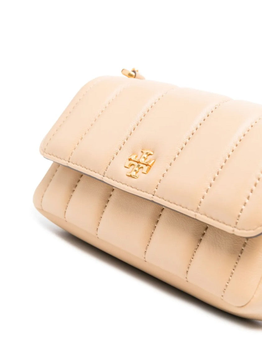 Tory Burch Kira Mini Flap Quilted Logo Shoulder Bag