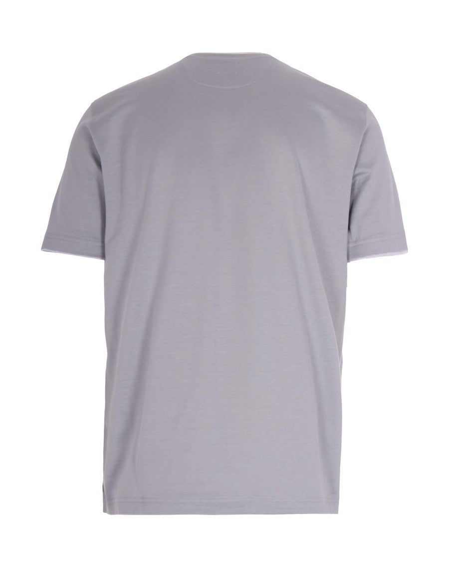 Eleventy Contrast Trim Crewneck T-Shirt