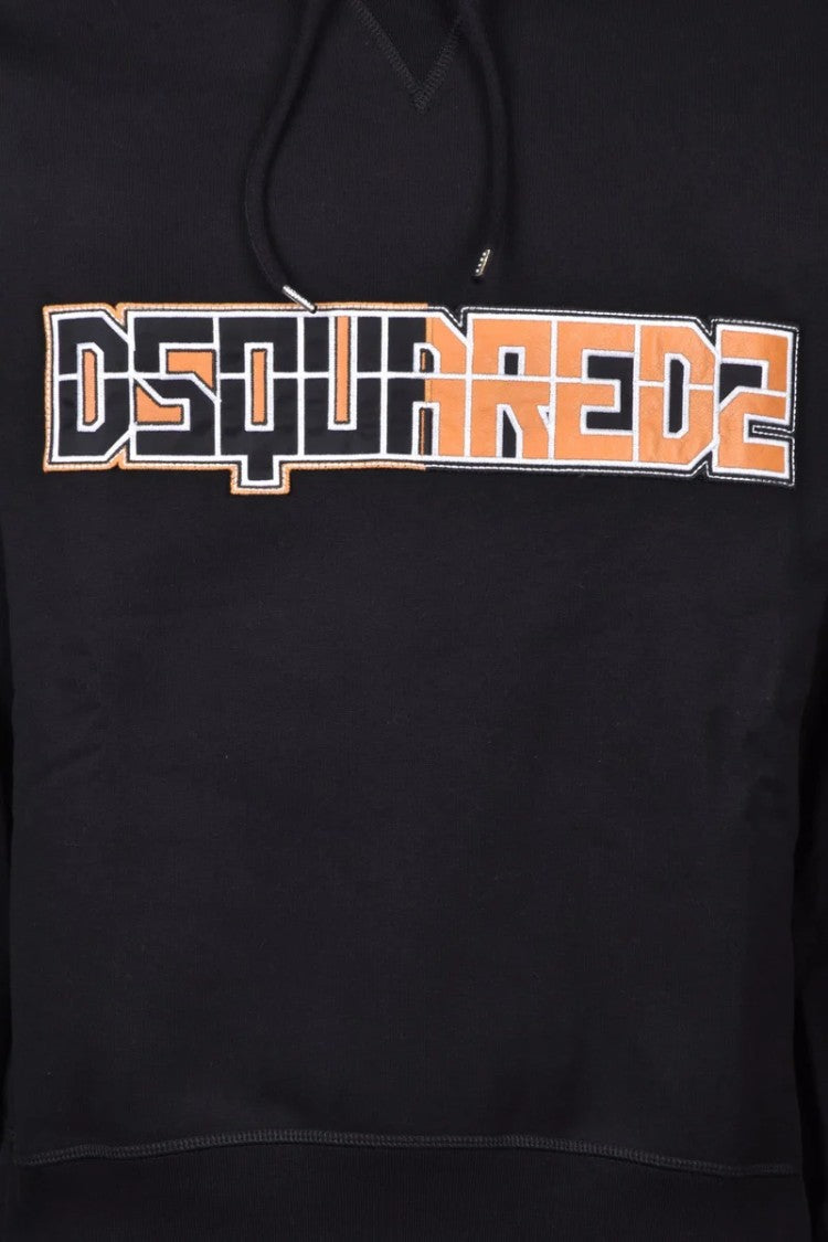 Dsquared2 Cotton Hoodie - Black