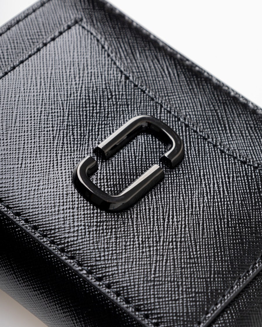 Marc Jacobs Classic Black Leather Wallet With Branded Plate