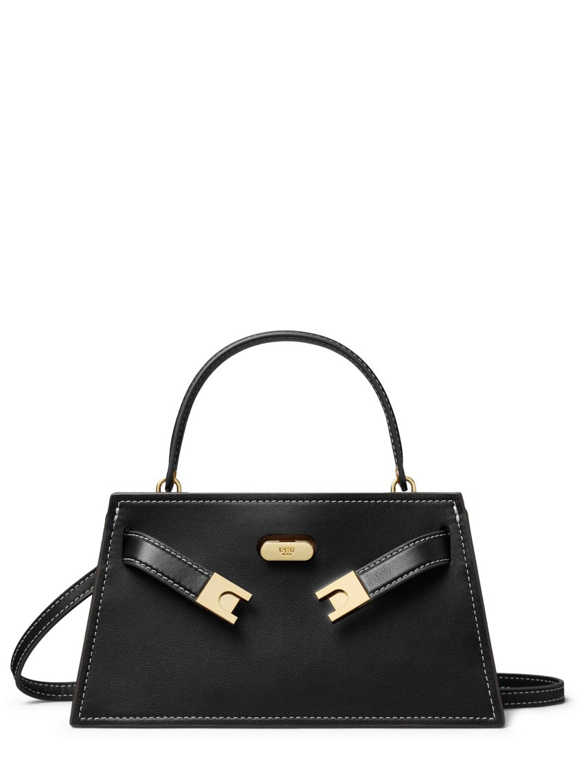 Tory Burch Pebble Leather Mini Top Handle Bag