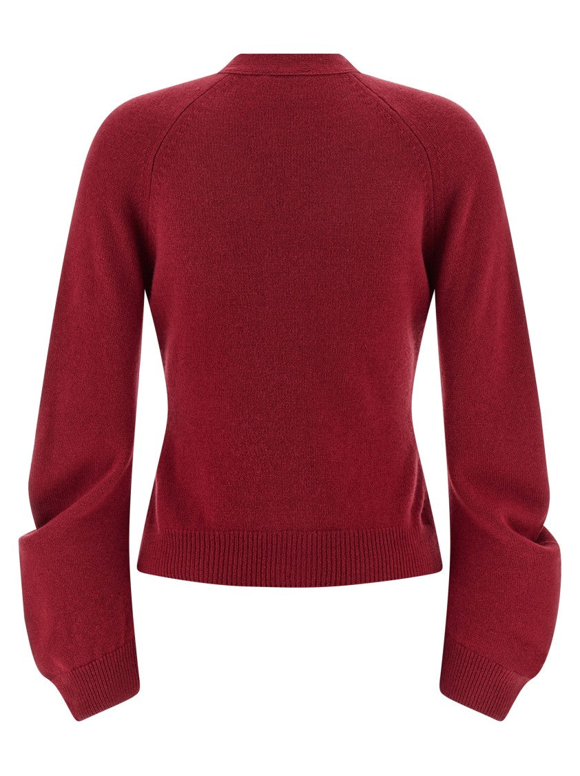 Nude Curved Sleeves Cardigan