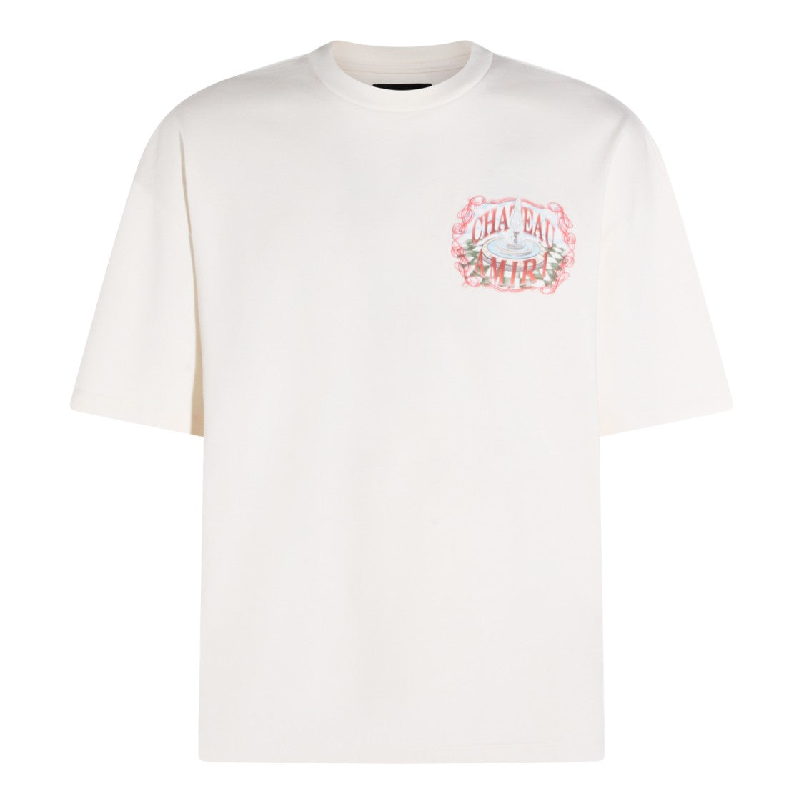 Amiri White Cotton Printed T-Shirt