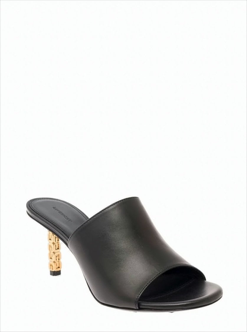 Givenchy Mule-Style Pump With Geometric Gold-Tone Heel