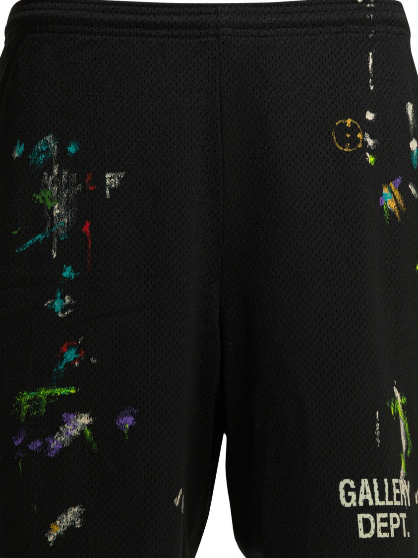 Gallery Dept. Bermuda Shorts With Artistic Paint Splatter