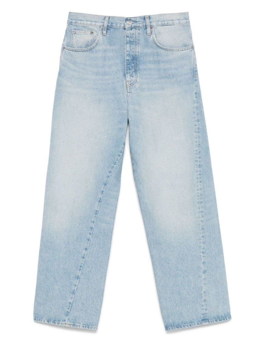 Sunflower Light Blue Cotton Jeans With Classic Five-Pocket Design