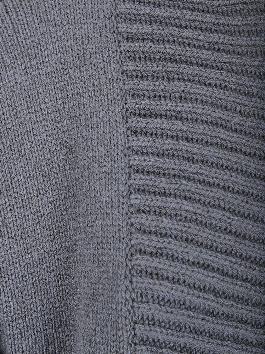 Labo.Art Open Design Cardigan In 100% Virgin Wool