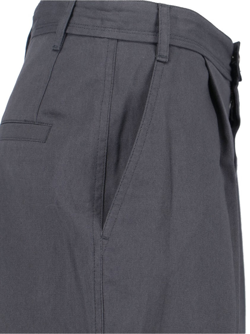 Low Classic Grey Mid-Rise Tailored Pants