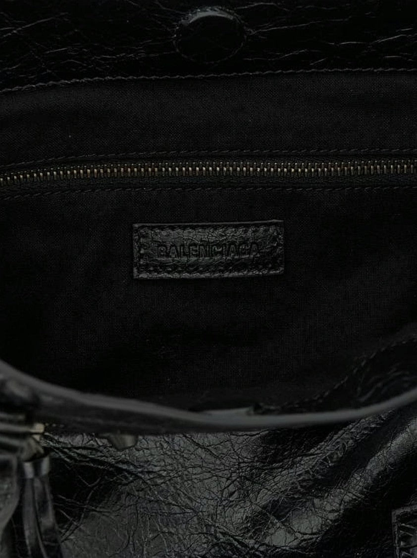 Balenciaga Elongated Shoulder Bag In Textured Lambskin