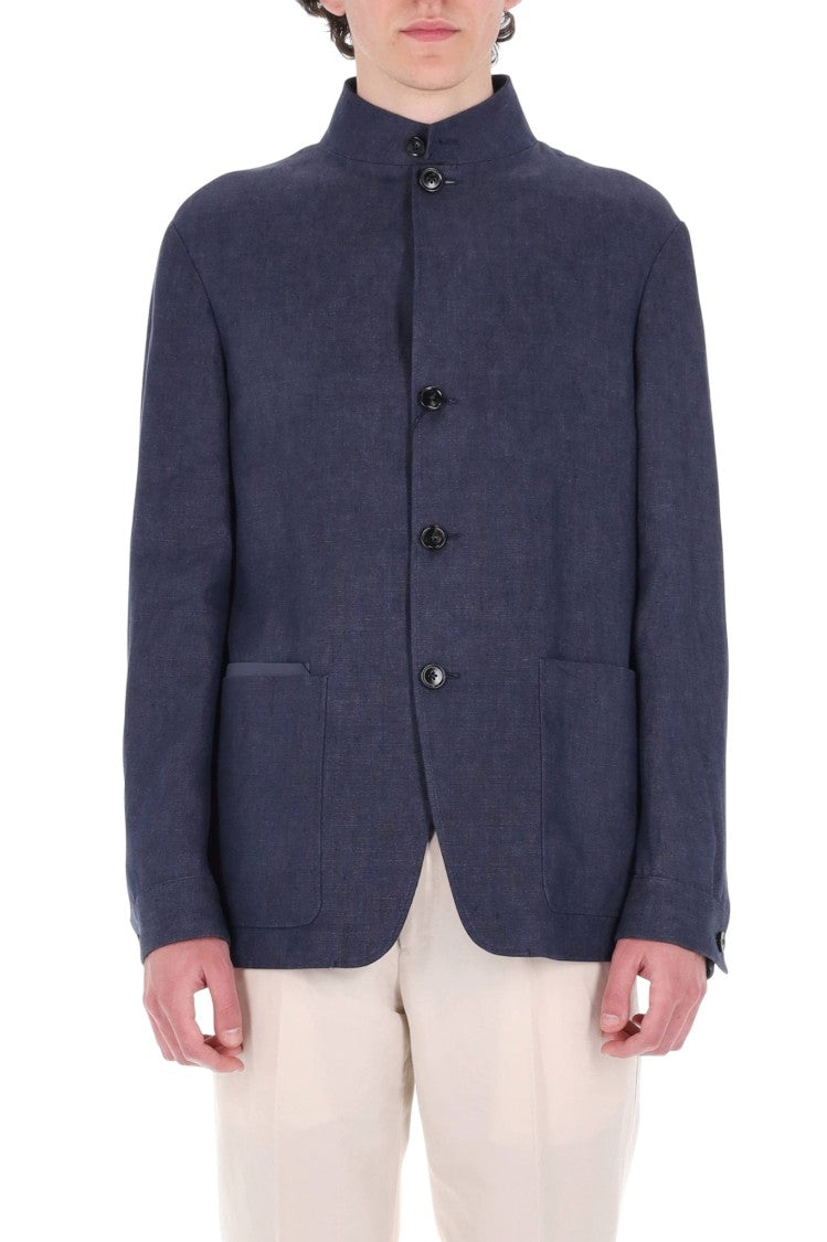 Zegna Il Conte Unstructured Linen Chore Jacket