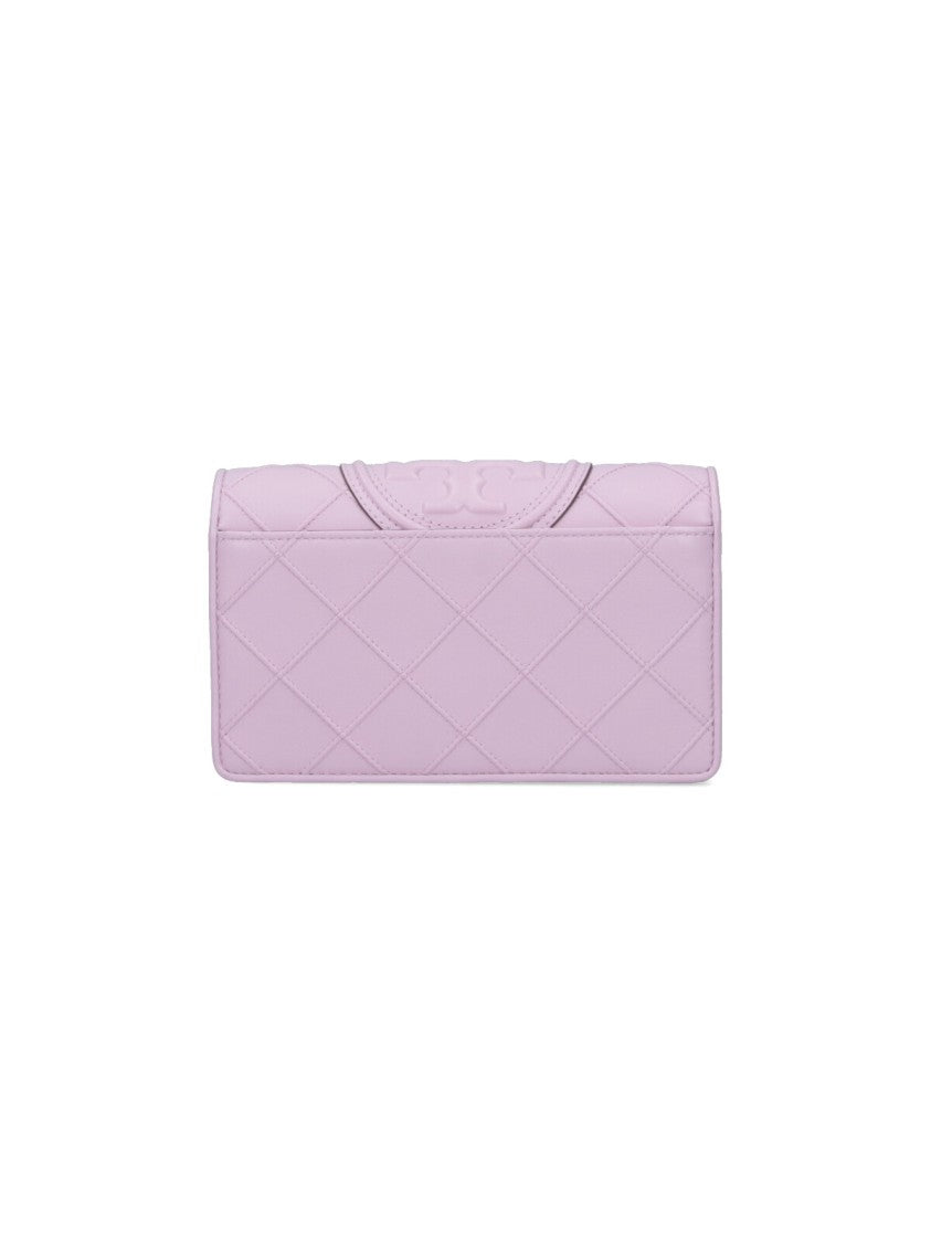 Tory Burch Fleming' Chain Wallet – Lilac