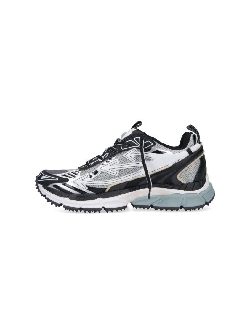 Off-White Grey Fabric Be Right Back Sneakers