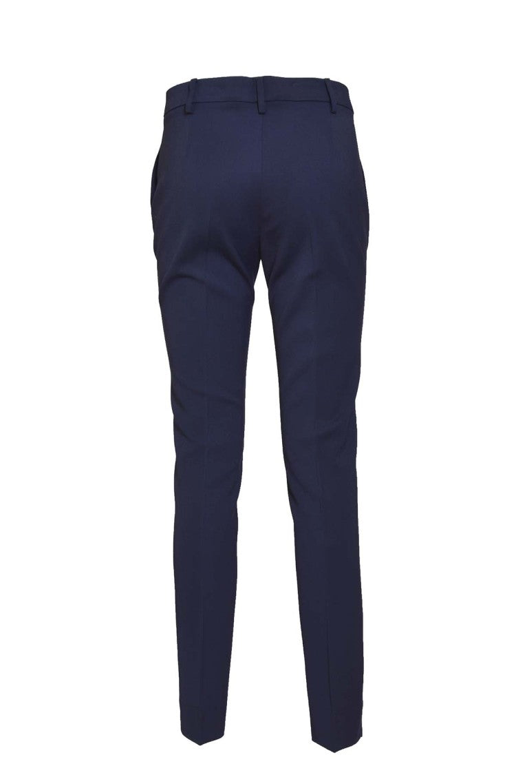 Etro Blue Viscose Straight Trousers