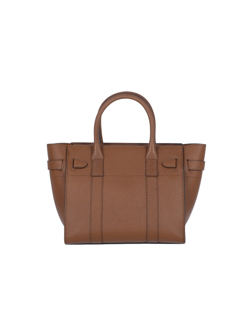 Mulberry Brown Bayswater Small Grain Leather Bag